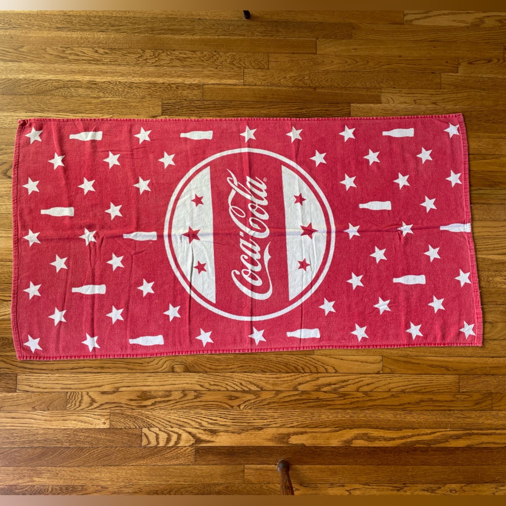 Coca-Cola Red Towel with White Stars